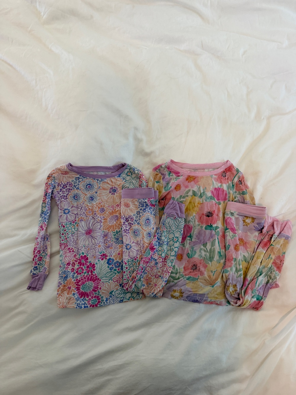 Little Sleepies Floral Two-Piece Pajama Set Bundle